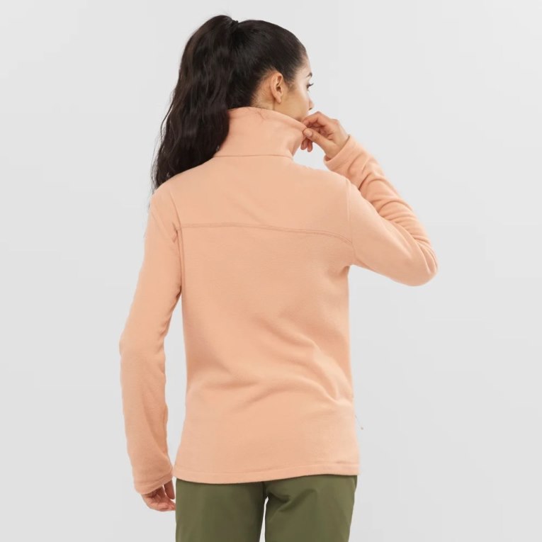 Apricot Salomon Essential Cosy Fleece Full Zip Women's Jackets | PH 38240X